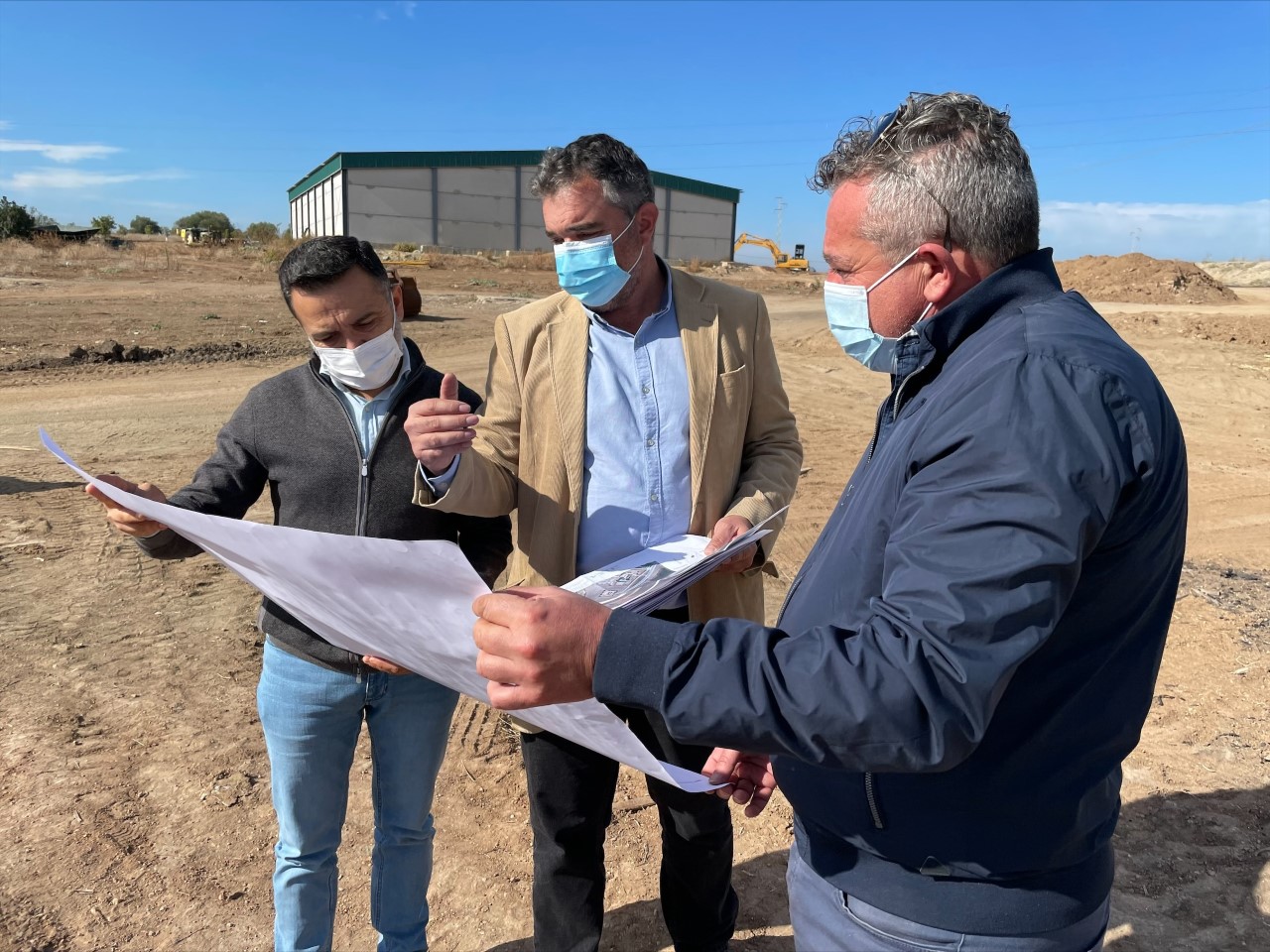 Visita a las obras De agrupación de vertidos